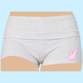 hand-illustrated booty-shorts