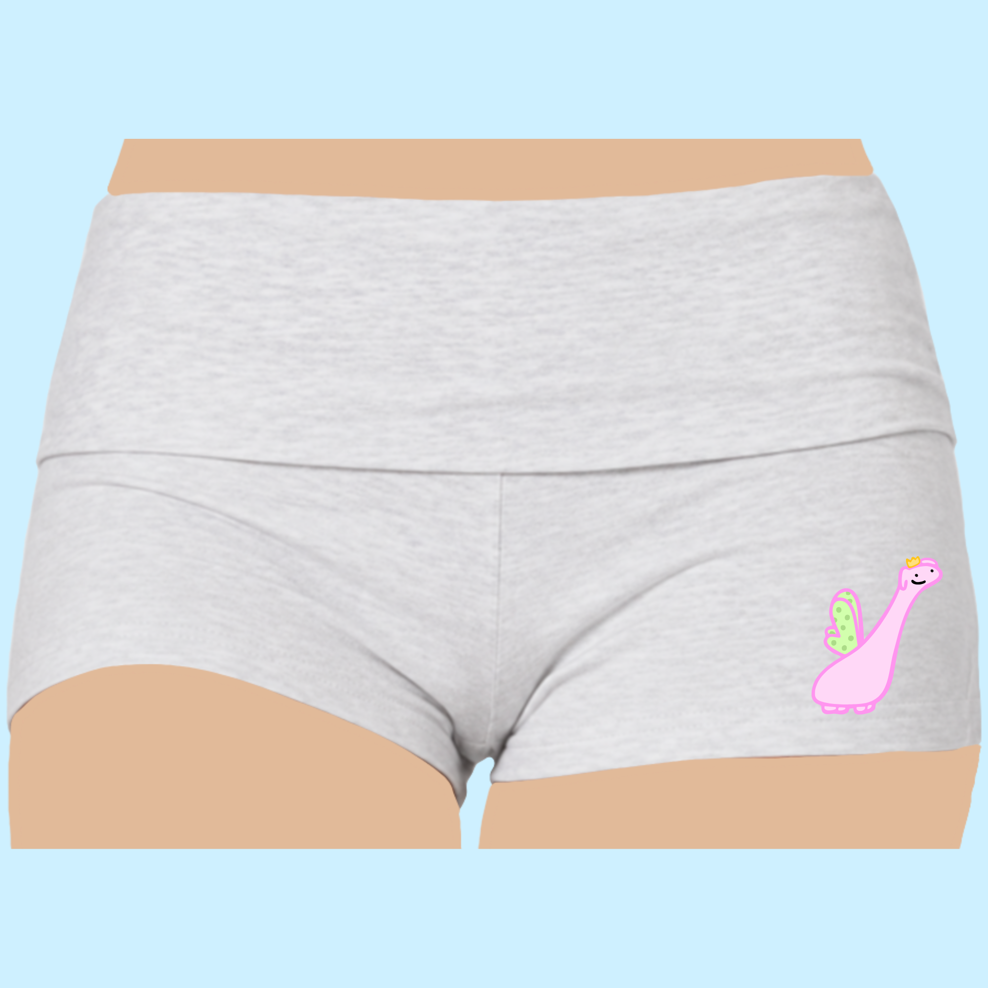 hand-illustrated booty-shorts