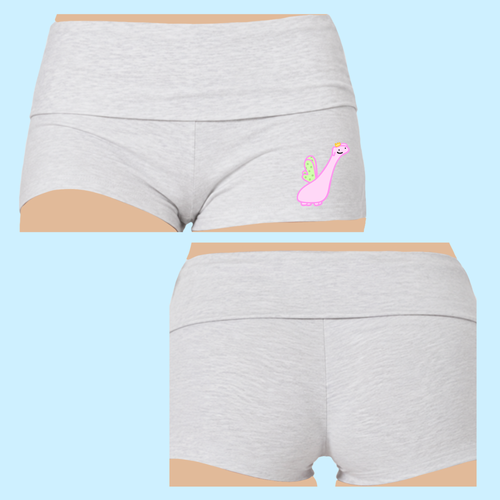hand-illustrated booty-shorts