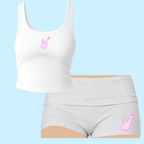 hand-illustrated pajama set